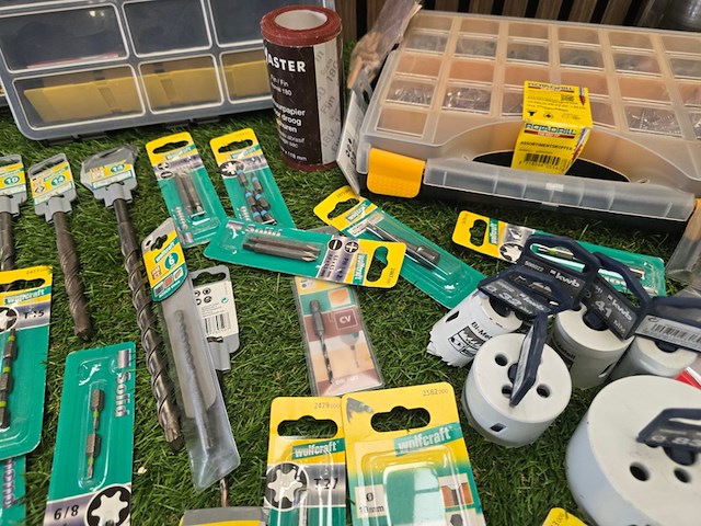 Boren bits koffers en meer wolfkraft, partij - afbeelding 13 van  14