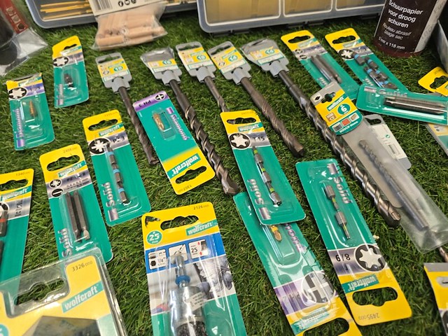 Boren bits koffers en meer wolfkraft, partij - afbeelding 14 van  14