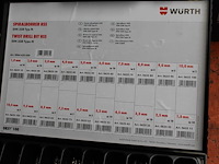 Borenkoffer wurth gevuld met diverse boren. - afbeelding 3 van  3