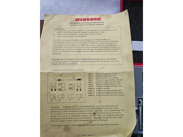 Borgset nokkenas, midlock, 2400 - afbeelding 3 van  3