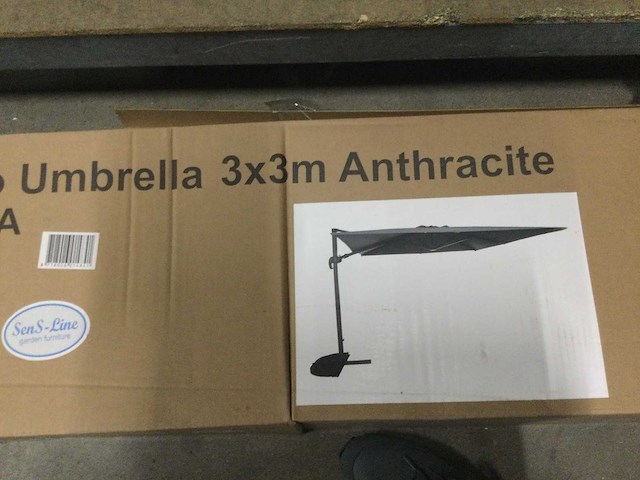 Borneo - wg-031a - parasol 3x3 mtr. - afbeelding 4 van  6