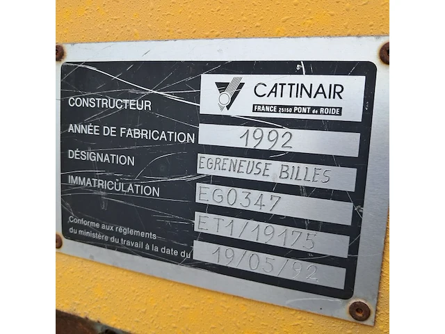Borstel- en schuurmachine, cattinair, et1/19175, 1992 - afbeelding 9 van  14