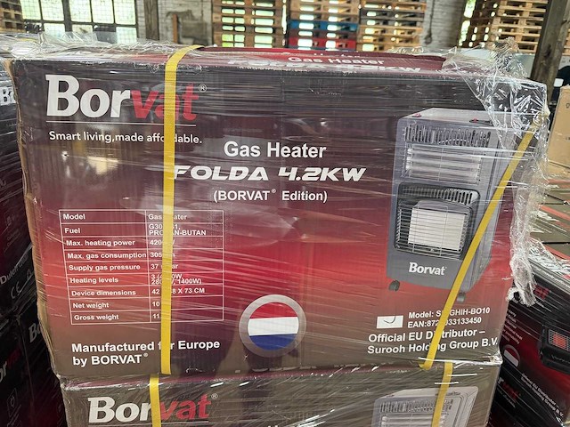 Borvat bkac002 elektrische kachel (2x) - afbeelding 3 van  10
