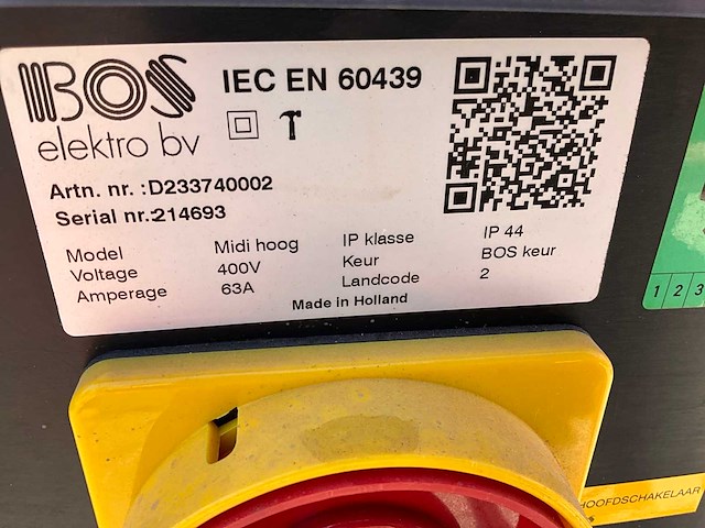 Bos midi hoog bouw aansluitkast - afbeelding 9 van  9