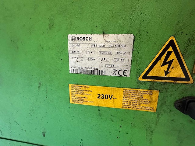 Bosch - 2011 - wbe 4220-1694 100 083 - banden balanceerapparaat - afbeelding 7 van  7