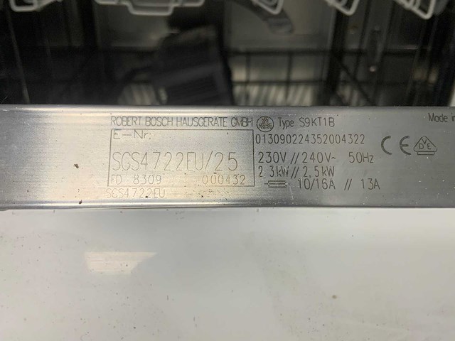 Bosch - balance sgs4722eu/25 - vrijstaande vaatwasser - afbeelding 2 van  8