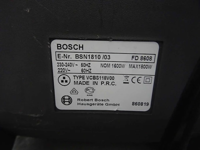 Bosch - big bag 3l - stofzuiger - afbeelding 3 van  3