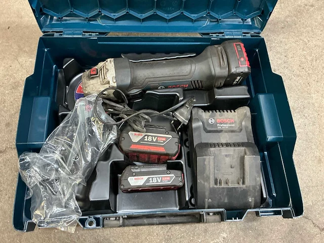 Bosch - gws 18-125 v-li - haakse slijpmachine - afbeelding 2 van  4