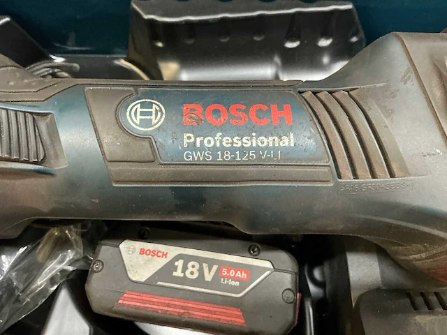 Bosch - gws 18-125 v-li - haakse slijpmachine - afbeelding 3 van  4