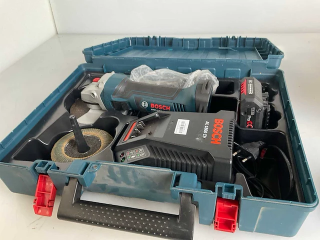 Bosch - gws18v-li - haakse accu slijpmachine - afbeelding 1 van  8