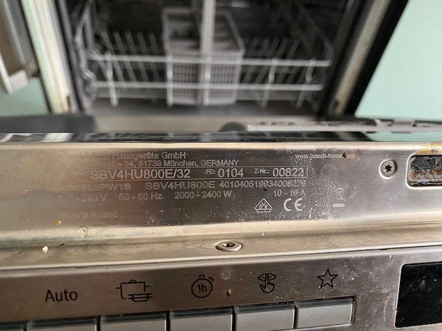 Bosch - sbv4hu800e/32 - inbouwvaatwasser - afbeelding 2 van  2