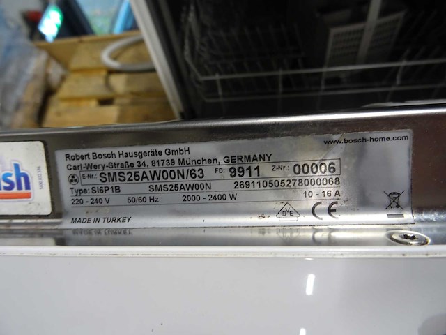 Bosch - serie 2 silenceplus - sms25aw00n/63 - vaatwasser - afbeelding 3 van  3
