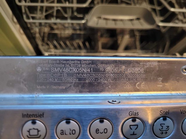 Bosch - smv46cx05n - vaatwasser - afbeelding 3 van  3