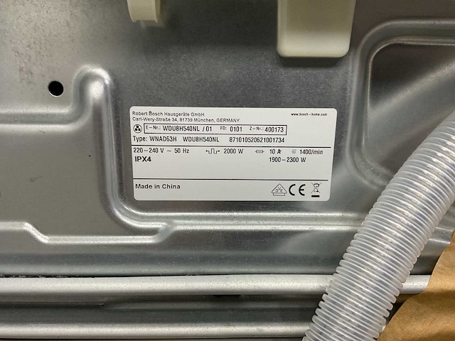 Bosch - wdu8h540nl - wasmachine 63x60x85 cm - afbeelding 3 van  11