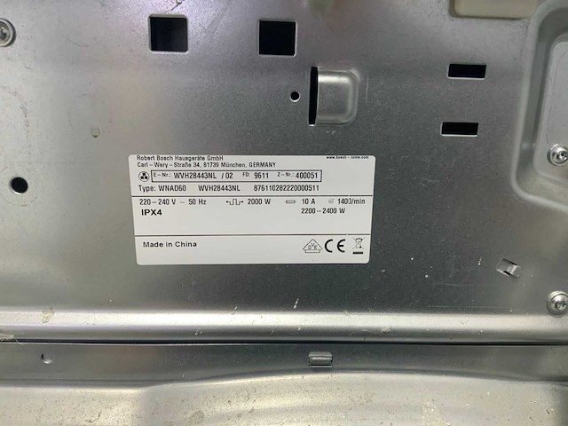 Bosch - wvh28443nl wnad60 - wasmachine - afbeelding 8 van  8
