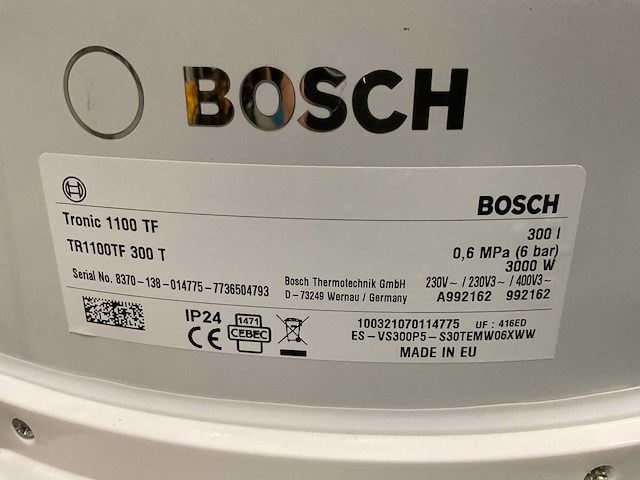 Bosch 1100 tf 300 liter boiler - afbeelding 4 van  4