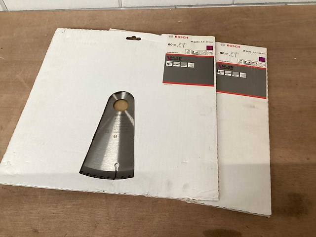 Bosch 2608640452 zaagblad 305x30, 80 tanden (2x) - afbeelding 1 van  3