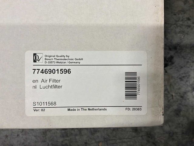 Bosch 7746901596 luchtfilter (19x) - afbeelding 5 van  5