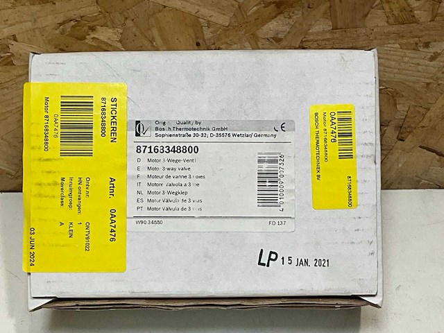 Bosch 87168348800 motor 3 weg ventiel - afbeelding 2 van  3