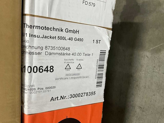 Bosch 8735100648 isolatie dhw mono biva lade 500/5-40s (2x) - afbeelding 4 van  5