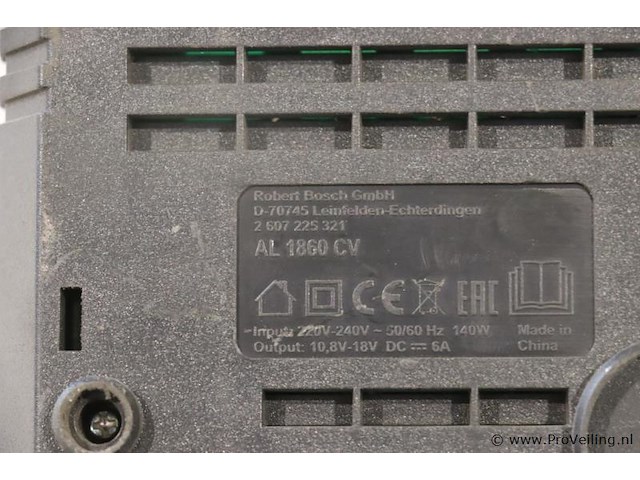 Bosch acculader al 1860 cv 21 - afbeelding 4 van  4