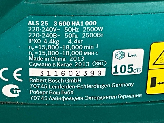 Bosch als25 elektrische bladblazer (3x) - afbeelding 7 van  9