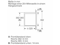 Bosch bfl523mb3 serie 2 inbouwmagnetron - afbeelding 4 van  7