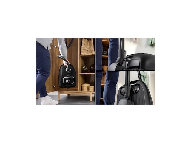 Bosch bgl41ba3h serie 4 exclusiv stofzuiger met stofzak zwart - afbeelding 2 van  4