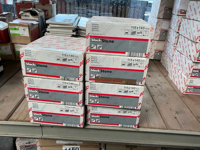 Bosch black:stone 115x140mm schuurpapier (8x) - afbeelding 1 van  1