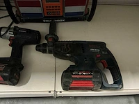 Bosch boorhamer & klopboorschroevendraaier + acculaders & perfectpro dutchbox bouwradio (5x) - afbeelding 4 van  6