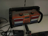 Bosch boorhamer & klopboorschroevendraaier + acculaders & perfectpro dutchbox bouwradio (5x) - afbeelding 6 van  6