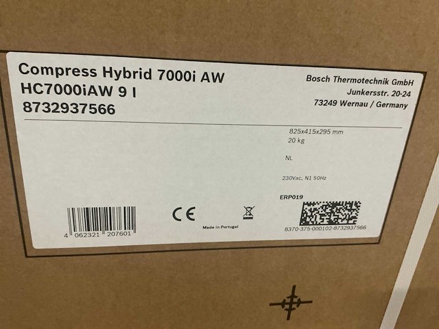 Bosch compress hybrid 7000i aw binnenunit - afbeelding 2 van  2