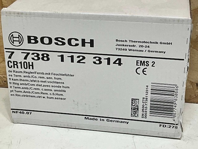 Bosch cr10h thermostaat met vochtvoeler (4x) - afbeelding 4 van  5