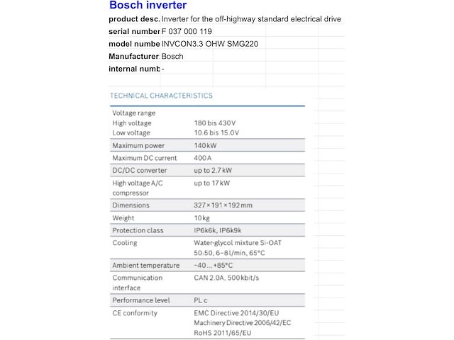 Bosch elektromotor en inverter - afbeelding 6 van  14