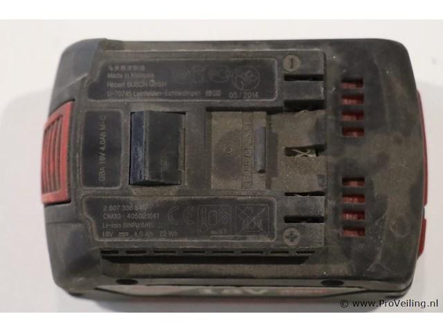 Bosch gba accu 18v 4.0ah m-c 2 - afbeelding 2 van  3