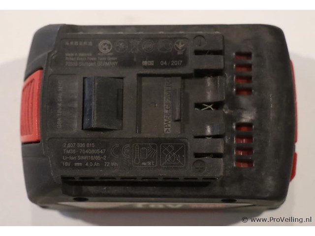 Bosch gba accu 18v 4.0ah m-c 2 - afbeelding 2 van  3