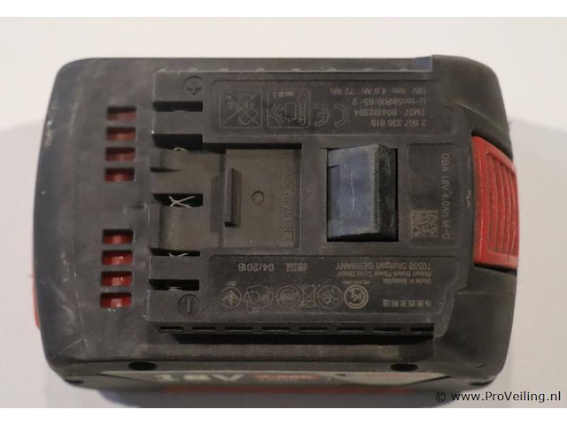 Bosch gba accu 18v 4.0ah m-c 2 - afbeelding 2 van  3