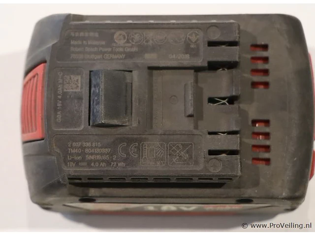 Bosch gba accu 18v 4.0ah m-c 2 - afbeelding 2 van  3