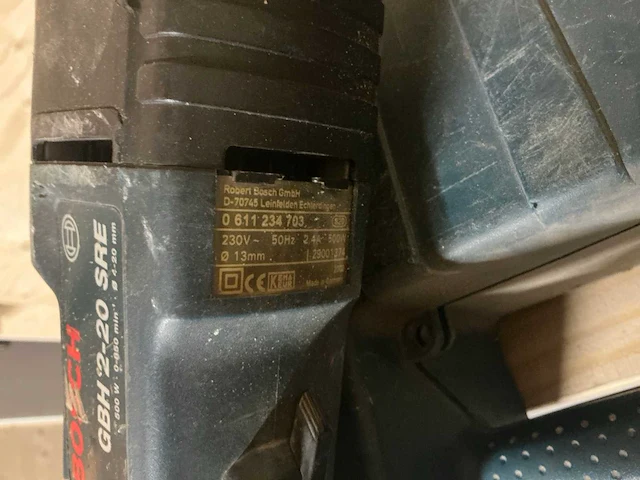 Bosch gbh 2-20 sre boormachine - afbeelding 3 van  5