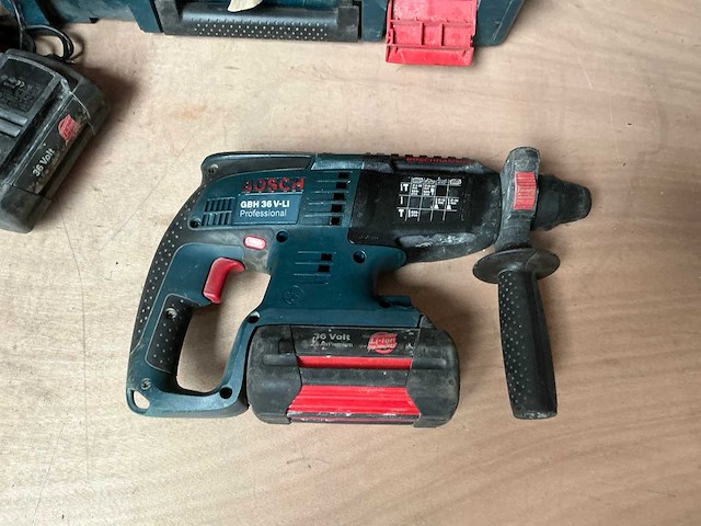 Bosch gbh 36 v-li boorhamer - afbeelding 4 van  5