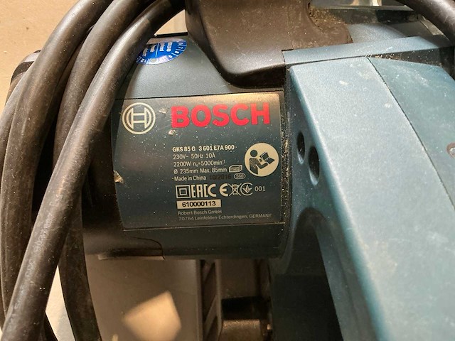 Bosch gks 85 g professional cirkelzaagmachine - afbeelding 4 van  6