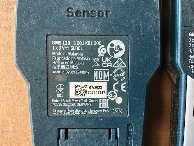 Bosch gms120 / gms120-27 metaaldetector (3x) - afbeelding 5 van  7