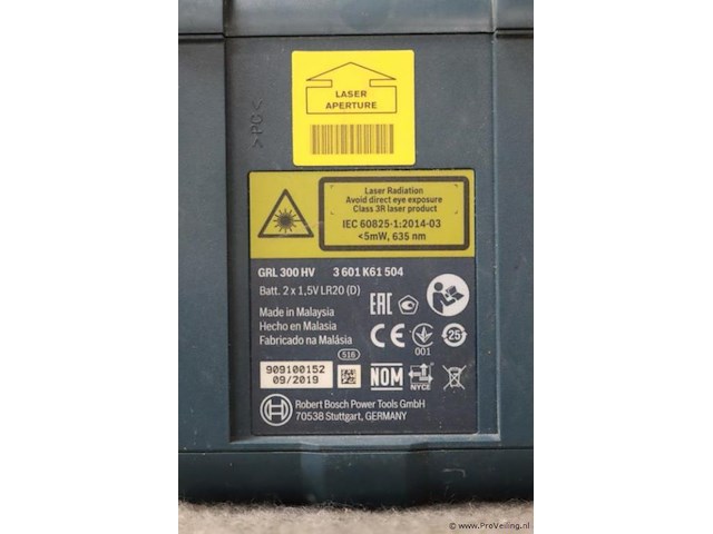 Bosch grl 300 hv professional rotatielaser incl. opbergkoffer - afbeelding 9 van  13