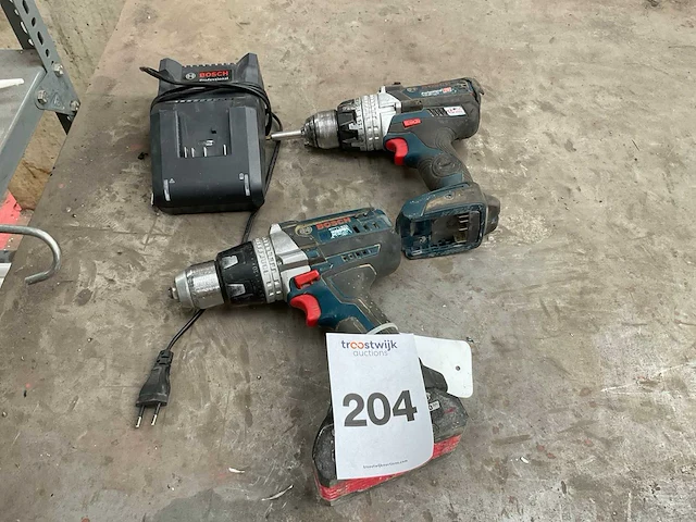 Bosch gsr 18 schroefboormachine (2x) - afbeelding 1 van  7