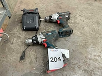 Bosch gsr 18 schroefboormachine (2x) - afbeelding 1 van  7