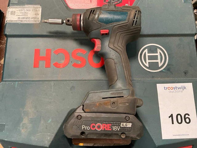 Bosch gsr 18v 55 accu slag schroefmachine - afbeelding 2 van  6