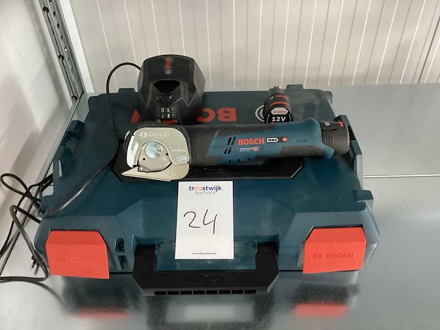 Bosch gus 12v-300 accu tapijtschaar/stofschaar incl. accu + lader + koffer - afbeelding 1 van  4