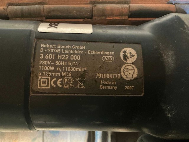Bosch gws 11-125 ci professional 125mm haakse slijpmachine - afbeelding 3 van  4