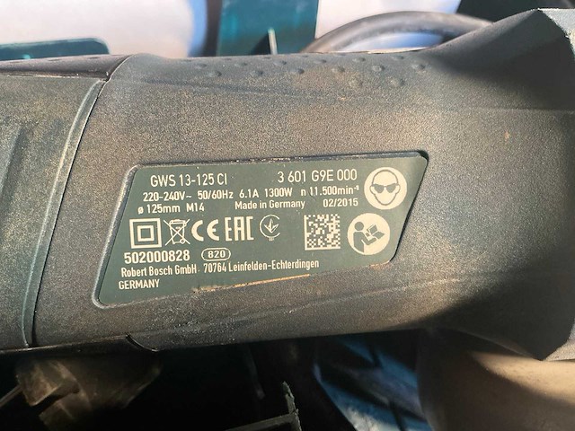 Bosch gws 13-125 ci professional 125mm haakse slijpmachine - afbeelding 3 van  4