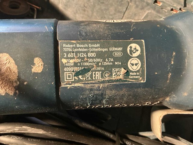 Bosch gws 1400 haakse slijpmachine - afbeelding 3 van  4